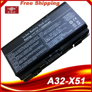 A32-X51 bateriei pentru Asus T12C T12Jg T12Ug X51H X51R X51L X51RL X58 X58C X58L X58Le A31-T12 A32-T12 A32-X51 bateria akku