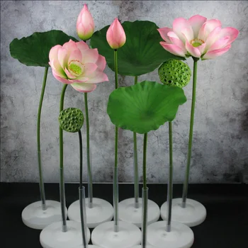 Artificiale Plante De Lotus Nufar Micro Peisaj De Grădină Camera De Zi De Decorare Aranjament De Flori Iaz, Ornamente Rezervor De Pește