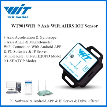 WitMotion WT901WiFi Wireless 9 Axa WiFi Senzor Unghi Inclinometer + Accelerometru + Giroscop + Câmp Magnetic de pe PC/Android/Server