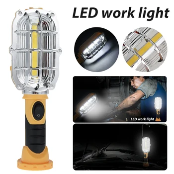 2 buc Portabil LED Lumina de Lucru COB Garaj Auto de Inspecție Lampă fără Fir Magnetic de Urgență Mână Torța
