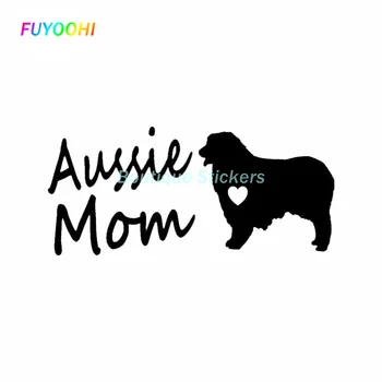 FUYOOHI Exterior/de Protecție de tip Boutique, Autocolante Australian Shepherd Australian Mama Câine Decalcomanii Auto Camioane Pereți Auto pentru Laptop Decorative