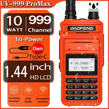 Baofeng UV-999 Pro Max 10W 999CH Walkie Talkie UV999 Dual Band Portabila CB Radio FM Transceiver Două Fel de Radio UV-5R