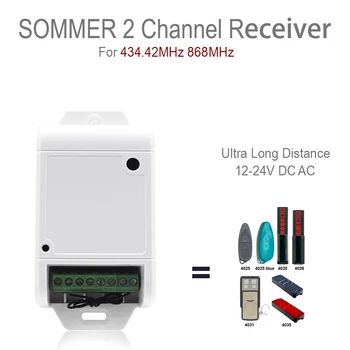 SOMMER 4020 TX03-868-2 Garaj Poarta de Control de la Distanță Receptor 868.8 MHz 2 Canale Comutator