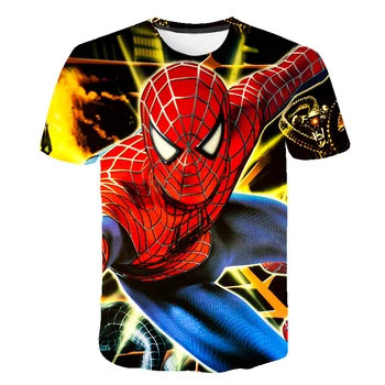 Marvel - Spiderman T Camasa Copii Băieți Haine De Vara Maneca Scurta Fete Topuri Tricouri Copii Îmbrăcăminte Adolescent Tricouri Tricouri Spider
