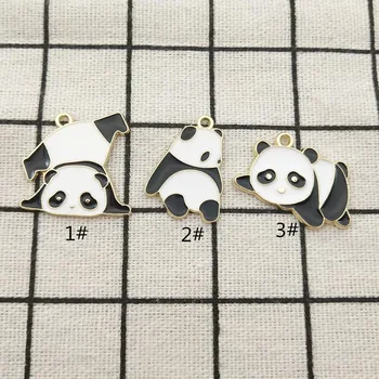 10buc Email Panda Farmec Bijuterii Accesorii Cercei Pandantiv Brățară Colier Farmece Diy Meșteșug Consumabile