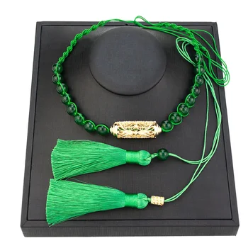 Sunspicems Elegent Maroc Cravată Colier de Mână-țesute tTassels Colier Caftan de Bijuterii de Culoare de Aur Bohemia, Bijuterii de Mireasa Cadou