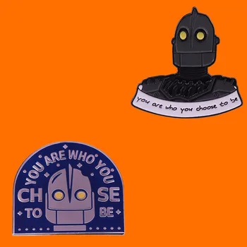 Film animat Robot Email Ace Personalizat 'Ești Cine vrei Să Fi' Broșe Lux Cupru Rever Insigne Bijuterii Dropshipping