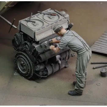 1/35 Rășină Figura model kituri de al doilea RĂZBOI mondial Întreținere soldați nu conțin mașini Neasamblate și nevopsite