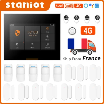 Staniot Wireless 433MHz Wifi 4G Smart Home Securitate Alarmă Sistem de Kituri De Garaj Rezidențiale și Sprijin Tuya și Samrtlife APP
