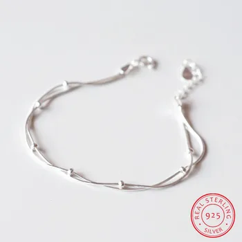 Noi Sosiri Multistrat Margele Argint 925 Bratari & Bratari Bratara Fashion Pentru Femei sterling-silver-bijuterii