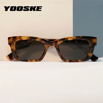 YOOSKE Mic Dreptunghi ochelari de Soare Femei Retro Îngust de Epocă Ochelari de Soare Barbati de Brand Designer de Nuante Hip-Hop UV400 Ochelari