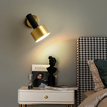 Modernă cu LED-uri Lămpi de Perete de Epocă de Aur E27 Acasă Noptiera Tranșee Camera de zi Dormitor Cosmetice Interior Decor Perete-corp de Iluminat