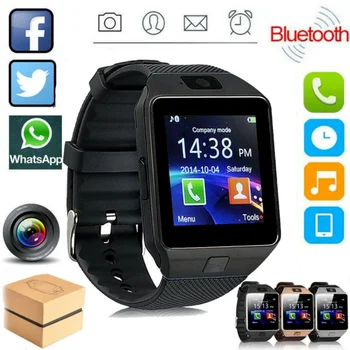 Ecran Tactil Digital de Ceas Inteligent DZ09 Bratara Camera Bluetooth Ceas Cartela SIM Smartwatch Suport Ios Telefoane Android