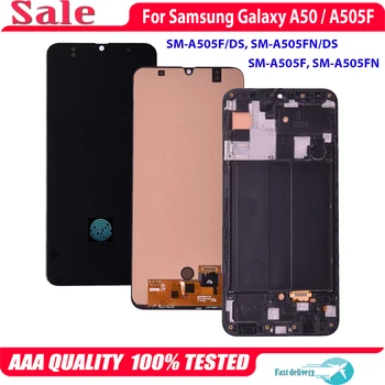 AMOLED Pentru Samsung Galaxy A50 A505F Display LCD Touch Ecran Digitizor de Asamblare Pentru Samsung A505 SM-A505FN/DS A505F/DS LCD