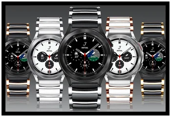 20mm Ceramice+Metal Curea Pentru Samsung Galaxy watch 5 4 40mm 44mm de Lux Brățară banda pentru Galaxy Watch 4 Classic 42mm 46mm Correa