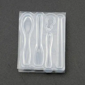 1 Set Mini Betisoarele Linguri Furculițe Rășină De Silicon Mucegai Rășină Epoxidică Bijuterii Instrumente