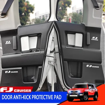 Pentru Toyota FJ Cruiser Ușa de la Mașină Anti-kick Pad de Protecție din Piele PU Autocolant Îngroșa Usa Anti-zero Accesorii de Interior