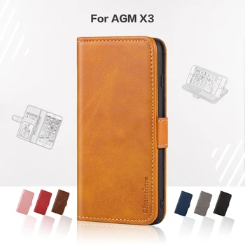 Flip Cover Pentru AGM X3 Caz de Afaceri din Piele de Lux Cu Magnet Portofel Caz Pentru AGM X3 Capacul Telefonului