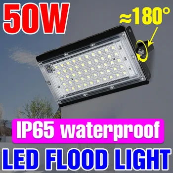 50W LED-uri în aer liber lumina Reflectoarelor 220V Inundații Bec Led Lampă Curte de Iluminat Lumina de Perete rezistent la apa IP65 Street Lampă cu Led-uri Proiector