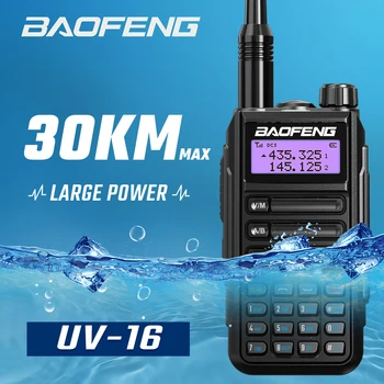 BAOFENG UV16 10W Puternic de Emisie-Receptie UHF/VHF Dual Band UV-16 Cu Tip-C prin Cablu de Upgrade De UV-5R 30KM Sunca Două Radiouri 2022