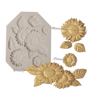 Floare de Silicon Tort Mucegai 3D Flori Fondante Mucegai Prajitura cu Jeleu Bomboane de Ciocolată Decorare Instrument de Copt Matrite