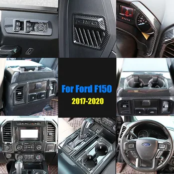 Accesorii Pentru Ford F150 2017-2020 fibra de Carbon Desen Interior ABS Decor Capacul Ornamental
