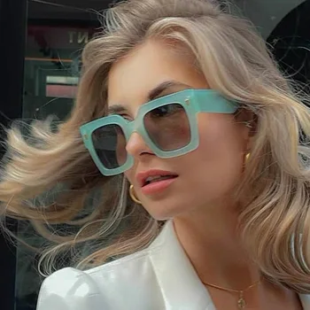 De lux ochelari de Soare Patrati Femei 2021 Moda Supradimensionate Cadru Decora Ochelari de Soare Fete Oculos Gafas De Sol UV400 Ochelari Retro