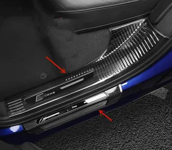 Pentru Audi Q5 L 2019-2022 din oțel inoxidabil prag masina de protecție prag portbagaj garda Anti-zero protecție accesorii auto