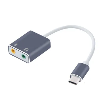 USB3.1 Tip-C Cablu Audio Adaptor de Tip C pentru Jack de 3,5 mm Casti si Microfon USB C Splitter Pentru HUAWEI Matebook Android
