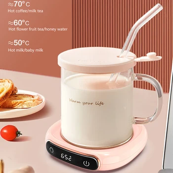 Portabil USB Cupa Cald 3 Viteze Smart Cana de Cafea Încălzire Coaster Termostat Incalzitor Pentru Lapte, Ceai, Apă Tampon de Încălzire Coaster