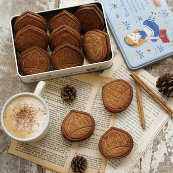 1 BUC Castan Forma de Cookie-Cutter Biscuit Mucegai Alimente Grad Plastic DIY Patiserie Desert Tort Fondant Decor de Copt Accesorii