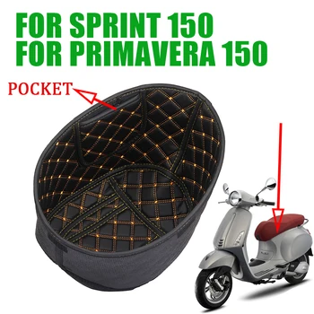 Pentru Vespa Sprint 150 De Primavera 150 De Motociclete Portbagaj Cargo Liner Protector Scaun Găleată Tampon Cutie De Depozitare Accesorii Din Piele Mat