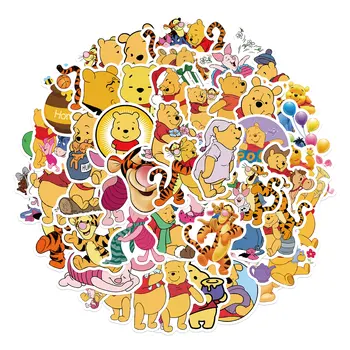 25/50PCS Desene animate Disney Winnie The Pooh Graffiti Autocolante de Bagaje Laptop rezistent la apă, Fără a lăsa Lipici Autocolante Jucarii