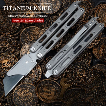 Titan instrument portabil cuțit pliabil de formare cuțit cuțit cuțit de tăiat hârtie în aer liber de auto-apărare cuțit EDC cadou