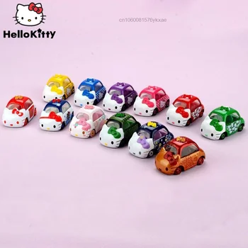 Sanrio Hello Kitty Mini Masini De Jucarie Din Plastic Model De Masina Pentru Copii Amuzante Vehicul Model De Masina De Jucarie Copii Set Jante Misto Cadou De Ziua Decor