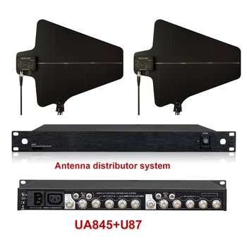 Paulkitson UA845 5Channels Amplificator de Semnal de Antenă Sistem de Distribuție Audio RF Distribuitor Pentru Microfon Wireless UHF de 500-950MHz