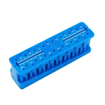 1 buc Plastic Dentare Mini Endo Măsurare Bloc Autoclavabile Endodontic a Bloca Fișierele Dentist Instrument de canal Model de Conducător Albastru