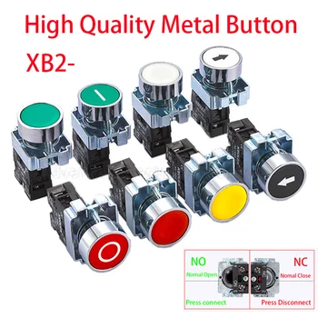 Buton comutator auto reset XB2 ciuperci mici cap de oprire de urgență 22mm buton start-cheie tarasc putere pe XB2-BA31 XB2-BA42