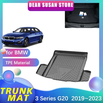Special Portbagajul din Spate Mat pentru BMW Seria 3 G20 M340i M340d 330Li 2019~2023 rezistent la apa Podea Pad Spațiu Decorare Tava Accesorii