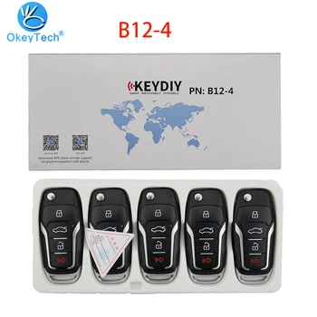 OkeyTech 5PCS/LOT KEYDIY Original Universal Seria B de Control de la Distanță B12-4 KD900K/D900+/URG200/KD-X2 Cheie Programator Stil F
