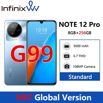 infinix NOTA 12 PRO 4G NFC 8GB 256GB Smartphone Helio G99 Procesor 6.7