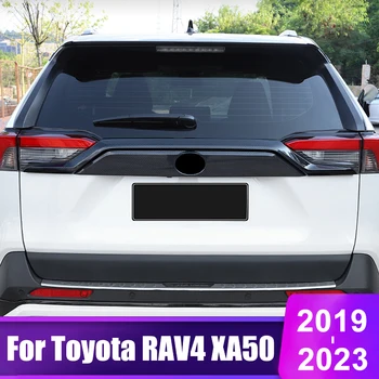 Pentru Toyota RAV4 2019 2020 2021 2022 2023 RAV 4 XA50 Hibrid din Spate Coada Ușă Portbagaj Superior Benzi de Acoperire Tapiterie Exterior Accesorii