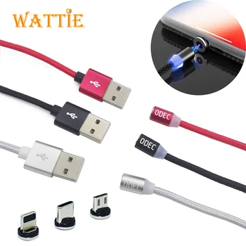 Magnetic USB Cablu de Încărcare Rapidă de Tip C, Micro Cablu lightning Magnet Încărcător de Date USB cu Încărcare Telefon Mobil, Cablu USB, Cablu de 1M 2M