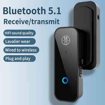 Bluetooth AUX Adaptor în Handsfree Car Kit BT 5.0 Receptor Audio pentru Auto Telefon Carkit Hands Free Transmițător FM Stereo Wireless