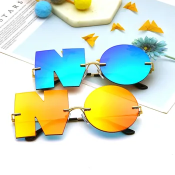 Scrisoarea NR ochelari de Soare Brand de Lux Femei Designer de Metal ochelari de Soare Doamnelor Tendință ochelari de soare UV400 Nuante de Ochelari de Înaltă Calitate