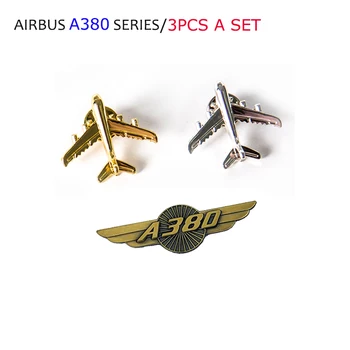 AIRBUS A380 insigna /Mini Insigna Medalie de Aur Avion Forma Speciala Cadou Personal pentru Zbor Echipajul Pilot, Pilot de Aviație Iubitor