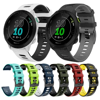 Watchband Pentru Garmin Forerunner 55 158 Trupa 245 M 245 645 Smartwatch-Bratara 20mm Sport, Curea Silicon Brățară Accesorii