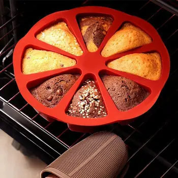 Silicon Bakeware Copt Alimente Mucegai 8 Puncte Biscuit Tort Utilizarea Acasa, In Cuptor Cu Microunde Bucătărie Acasă De Copt Reutilizabile Din Silicon Mucegai