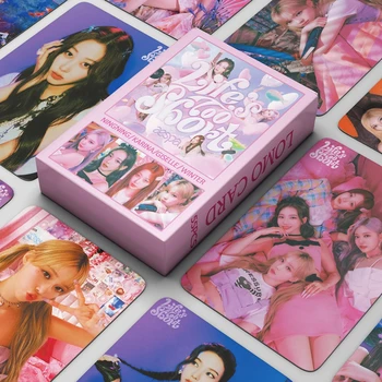 55PCS/Set Kpop Idol Aespa Nou Album Vieți Prea Scurte LOMO Carduri Carduri Foto KARINA Photocards Pentru Fanii de Colectare Photocards