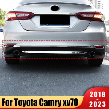 Pentru Toyota Camry XV70 LE XLE 2018-2021 2022 2023 Masina Ușa din Spate Jos Ornamente Cromate Coada Bara Benzi Autocolant de Acoperire Accesorii
